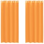 Cortinas de gasa con ojales 2 uds naranja 140x245 cm