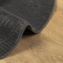 Alfombra de pelo corto look escandinavo IZA antracita Ø 100 cm