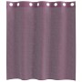 Cortinas de gasa con ojales 2 uds morado 140x140 cm