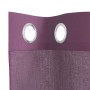 Cortinas de gasa con ojales 2 uds morado 140x140 cm