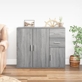 Sideboard aus grauem Sonoma-Sperrholz, 91 x 29,5 x 75 cm von vidaXL, Sideboards - Ref: Foro24-823275, Preis: 88,98 €, Rabatt: %