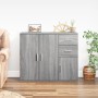Aparador de madera contrachapada gris Sonoma 91x29,5x75 cm de vidaXL, Aparadores - Ref: Foro24-823275, Precio: 88,95 €, Descu...