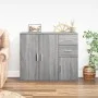 Aparador de madera contrachapada gris Sonoma 91x29,5x75 cm de vidaXL, Aparadores - Ref: Foro24-823275, Precio: 87,48 €, Descu...