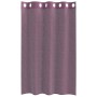 Cortinas de gasa con ojales 2 uds morado 140x175 cm