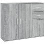 Aparador de madera contrachapada gris Sonoma 91x29,5x75 cm de vidaXL, Aparadores - Ref: Foro24-823275, Precio: 88,95 €, Descu...