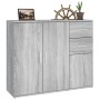 Aparador de madera contrachapada gris Sonoma 91x29,5x75 cm de vidaXL, Aparadores - Ref: Foro24-823275, Precio: 88,95 €, Descu...