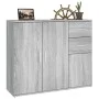 Aparador de madera contrachapada gris Sonoma 91x29,5x75 cm de vidaXL, Aparadores - Ref: Foro24-823275, Precio: 87,48 €, Descu...
