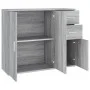 Aparador de madera contrachapada gris Sonoma 91x29,5x75 cm de vidaXL, Aparadores - Ref: Foro24-823275, Precio: 87,48 €, Descu...