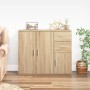 Sideboard aus Sonoma-Eichensperrholz, 91 x 29,5 x 75 cm von vidaXL, Sideboards - Ref: Foro24-823272, Preis: 99,16 €, Rabatt: %