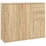 Aparador de madera contrachapada roble Sonoma 91x29,5x75 cm de vidaXL, Aparadores - Ref: Foro24-823272, Precio: 96,99 €, Desc...