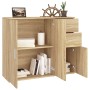 Sideboard aus Sonoma-Eichensperrholz, 91 x 29,5 x 75 cm von vidaXL, Sideboards - Ref: Foro24-823272, Preis: 99,16 €, Rabatt: %