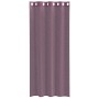 Cortinas de gasa con ojales 2 uds morado 140x245 cm
