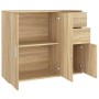 Sideboard aus Sonoma-Eichensperrholz, 91 x 29,5 x 75 cm von vidaXL, Sideboards - Ref: Foro24-823272, Preis: 99,16 €, Rabatt: %