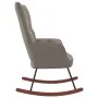 Silla mecedora de terciopelo gris claro de vidaXL, Mecedoras - Ref: Foro24-328139, Precio: 120,10 €, Descuento: %