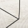 Alfombra de pelo corto look escandinavo IZA crema Ø 120 cm