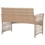 4-teiliges Gartenmöbel-Set und beige synthetische Rattankissen von vidaXL, Gartensets - Ref: Foro24-46436, Preis: 293,03 €, R...
