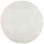 Alfombra de pelo corto look escandinavo IZA crema Ø 200 cm