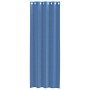 Cortinas de gasa con ojales 2 uds azul real