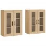 Armarios de pared 2 uds madera de ingeniería roble Sonoma de vidaXL, Aparadores - Ref: Foro24-3197964, Precio: 151,33 €, Desc...