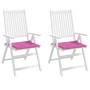 Cojines de silla de jardín 2 uds tela rosa 40x40x3 cm von vidaXL, Kissen für Stühle und Sofas - Ref: Foro24-361026, Preis: 23...