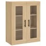 Armarios de pared 2 uds madera de ingeniería roble Sonoma de vidaXL, Aparadores - Ref: Foro24-3197964, Precio: 151,33 €, Desc...