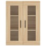 Armarios de pared 2 uds madera de ingeniería roble Sonoma