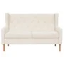 2-piece sofa set cream white fabric by vidaXL, Sofas - Ref: Foro24-274930, Price: 837,74 €, Discount: %
