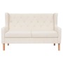 2-teilige Sofagarnitur aus cremeweißem Stoff von vidaXL, Sofas - Ref: Foro24-274930, Preis: 851,05 €, Rabatt: %