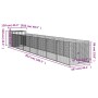 Hundehütte mit Corral grau verzinktem Stahl 110x813x110 cm von vidaXL, Hundehütten - Ref: Foro24-3189081, Preis: 432,50 €, Ra...