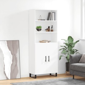 Tall white plywood sideboard 69.5x34x180 cm by vidaXL, Sideboards - Ref: Foro24-3189277, Price: 140,94 €, Discount: %