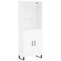 Tall white plywood sideboard 69.5x34x180 cm by vidaXL, Sideboards - Ref: Foro24-3189277, Price: 143,23 €, Discount: %