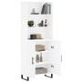 Hohes weißes Sperrholz-Sideboard 69,5 x 34 x 180 cm von vidaXL, Sideboards - Ref: Foro24-3189277, Preis: 140,94 €, Rabatt: %