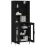 Aparador alto madera contrachapada negro 69,5x34x180 cm de vidaXL, Aparadores - Ref: Foro24-3189318, Precio: 147,33 €, Descue...