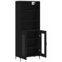 Aparador alto madera contrachapada negro 69,5x34x180 cm de vidaXL, Aparadores - Ref: Foro24-3189318, Precio: 147,33 €, Descue...