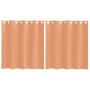 Cortinas de gasa con ojales 2 uds terracota