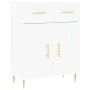 Hohes weißes Sperrholz-Sideboard 69,5 x 34 x 180 cm von vidaXL, Sideboards - Ref: Foro24-3200505, Preis: 153,55 €, Rabatt: %