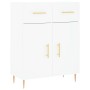 Hohes weißes Sperrholz-Sideboard 69,5 x 34 x 180 cm von vidaXL, Sideboards - Ref: Foro24-3200505, Preis: 163,48 €, Rabatt: %