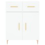 Hohes weißes Sperrholz-Sideboard 69,5 x 34 x 180 cm von vidaXL, Sideboards - Ref: Foro24-3200505, Preis: 163,48 €, Rabatt: %