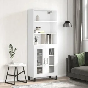 Hohes Sideboard Sperrholz weiß 69,5x34x180 cm von vidaXL, Sideboards - Ref: Foro24-3189341, Preis: 140,34 €, Rabatt: %