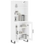 Aparador alto madera contrachapada blanco 69,5x34x180 cm de vidaXL, Aparadores - Ref: Foro24-3189341, Precio: 157,53 €, Descu...