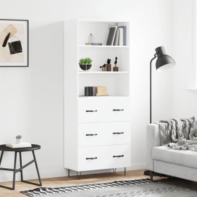 Aparador alto madera contrachapada blanco 69,5x34x180 cm von vidaXL, Sideboards - Ref: Foro24-3189373, Preis: 154,06 €, Rabat...