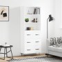 Aparador alto madera contrachapada blanco 69,5x34x180 cm de vidaXL, Aparadores - Ref: Foro24-3189373, Precio: 153,91 €, Descu...