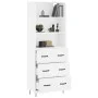 Aparador alto madera contrachapada blanco 69,5x34x180 cm by vidaXL, Sideboards - Ref: Foro24-3189373, Price: 145,54 €, Discou...