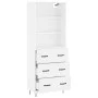 Aparador alto madera contrachapada blanco 69,5x34x180 cm by vidaXL, Sideboards - Ref: Foro24-3189373, Price: 145,54 €, Discou...