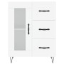 Hohes weißes Sperrholz-Sideboard 69,5 x 34 x 180 cm von vidaXL, Sideboards - Ref: Foro24-3189501, Preis: 146,94 €, Rabatt: %