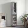 Aparador de madera contrachapada gris hormigón 34,5x34x180 cm von vidaXL, Sideboards - Ref: Foro24-3199365, Preis: 93,11 €, R...