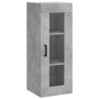 Aparador de madera contrachapada gris hormigón 34,5x34x180 cm von vidaXL, Sideboards - Ref: Foro24-3199365, Preis: 93,11 €, R...