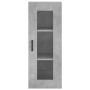 Aparador de madera contrachapada gris hormigón 34,5x34x180 cm von vidaXL, Sideboards - Ref: Foro24-3199365, Preis: 93,11 €, R...