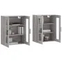 Wandschränke 2 Stk. Sonomagraues Holzwerkstoff von vidaXL, Sideboards - Ref: Foro24-3197967, Preis: 137,40 €, Rabatt: %