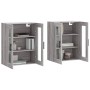 Wandschränke 2 Stk. Sonomagraues Holzwerkstoff von vidaXL, Sideboards - Ref: Foro24-3197967, Preis: 139,04 €, Rabatt: %